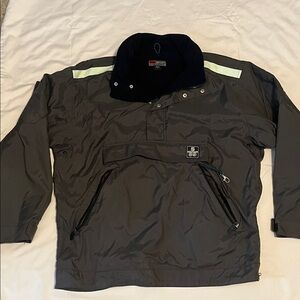 Structure Dark Gray Windbreaker with Black Accents